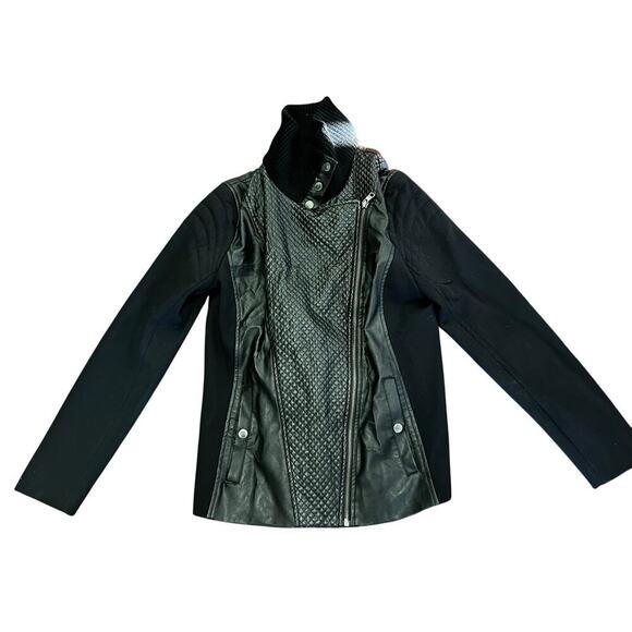 Armani Exchange leather jacket size large, has some damage as shown in pics - Picture 1 of 16